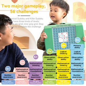 Puzzle de <span class=keywords><strong>Sudoku</strong></span> d'échecs d'entraînement de pensée logique avec des jouets éducatifs de casse-tête de livre pour des enfants adultes - Product Image 6