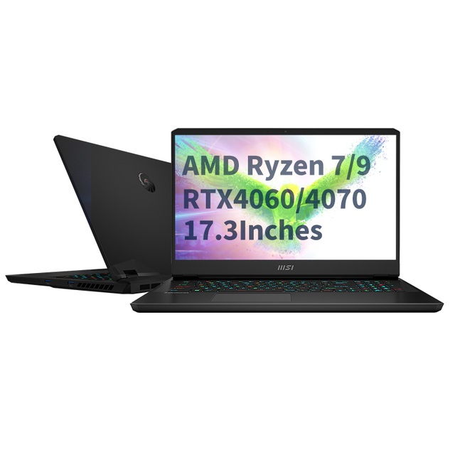 MSI Thor 17.3" QHD 240Hz Ryzen 7 7840HX RTX 4060 16GB DDR5 1TB Gen4 SSD Student PC Gaming Laptop