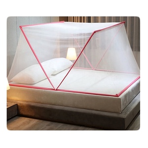 Outdoor Hiking Mosquito <b>Net</b> Hammock Cover with 360 Bug Protection Rust Free <b>Pole</b> Set Quick Fold for Backpack - Product Image 1