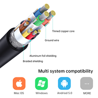 Adaptateur USB 3.0 vers HDMI 1080P, MT-VIKI 5Gbps Câble convertisseur USB3.0 vers HDMI personnalisé mâle vers femelle