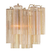 Mid-Century Wandleuchte mit Strukturglas-Röhren, Mehrstufige Hochleistungsbeleuchtung für Wohnzimmer, Schlafzimmer, Heimdekoration