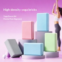 Blocs de yoga en mousse EVA pliables et recyclables avec logo personnalisé, accessoires de fitness, vente en gros