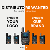 Radio POC Genggam Global 4G LTE DK-L2, Internet Dunia, Jangkauan Jauh, Walkie Talkie, Mendukung Kartu SIM, Elektronik untuk Polisi