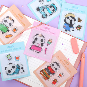 Paorang Pizza Epoxy <b>Sticker</b> Cute <b>Cartoon</b> Character Soft & Durable Gloss Varnishing for Crafts Gifts Collectibles and Fun - Product Image 2