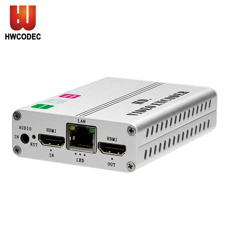 K1S-P POE 4K UHD HDMI IP H.264 H.265 HDMI Loop Out IPTV canlı akış Video enkoder kayıt ile