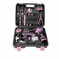 Kit d'outils électriques sans fil avec tournevis à chocs en acier inoxydable 201, garantie 1 an et mallette rigide pour usage domestique et professionnel