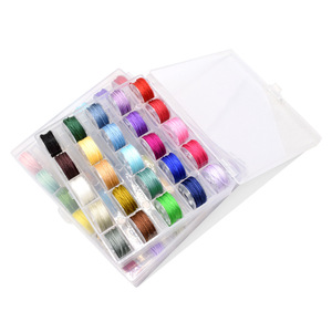 Mini <span class=keywords><strong>bobine</strong></span> <span class=keywords><strong>de</strong></span> <span class=keywords><strong>fil</strong></span> à tresser teint n° 72, 0,8 mm, sinterisable, adapté au tréfilage et à la perlage ; cordon rouge fait main, pack petite quantité - Product Image 5