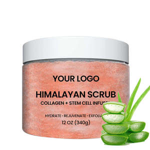 Gommage corporel au sel de l'Himalaya GreenLem, acide kojique, parfum fruité, hydratant, nettoyage en profondeur, extraits de plantes, bain au café, marque privée - Product Image 2