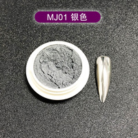 Poudre holographique brillante effet miroir chrome pour ongles, poudre pigmentée à effet métallique pour la décoration des ongles au gel UV