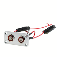 Panneau de commande à bouton-poussoir LED marin pour bateau, camping-car, voiture, yacht