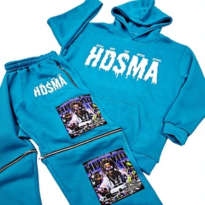 Conjuntos Deportivos Personalizados de Manga Larga, Trajes para Correr, Ropa Deportiva de Corte Regular, Sudadera con Capucha a Precio Bajo y Accesible - Product Image 4