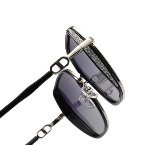 Nouvelles lunettes de soleil pour femmes, protection UV400, monture intégrale en métal TR, verres PC, type YC11094-F3, pare-soleil, origine Taizhou - Product Image 5