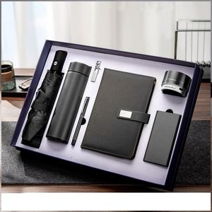 Articles cadeaux de luxe promotionnels, carnet personnalisé, ensemble cadeau de bureau, agenda avec câble de charge et stylo - Product Image 4