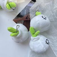 Porte-clés en peluche artisanal de la série Ferme : Oignon gras, Ail, Abricot, Abalone, Champignon
