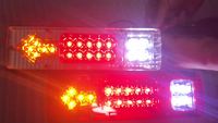 Feu arrière LED 12V 24V pour remorque, 131 LED, avec fonctions de frein, stop et clignotant, pour camion et semi-remorque, ensemble de feux arrière et indicateurs