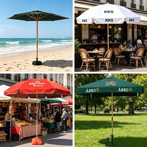 <span class=keywords><strong>Parasol</strong></span> d'extérieur réglable en bois de haute qualité, 2/3m, 8 baleines, en tissu Oxford 300D 420D 600D 800D, vente en gros - Product Image 2