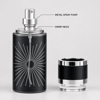 Flacon de parfum en verre vide en gros, 250 ml, cylindre rose nacré avec bouchon doré, luxe, rechargeable, logo personnalisé