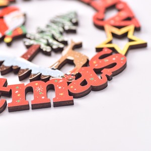 1PC <b>3D</b> Christmas Hollow-Cut Utetheisa Kong <b>Wooden</b> <b>Letter</b> Christmas Ornaments and Hanging Decorations - Product Image 5