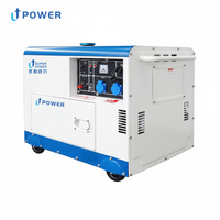 Générateur diesel silencieux triphasé 5 kVA avec démarrage automatique et démarrage à distance ATS, alimentation de secours fiable pour la maison