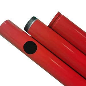 Tubo de Fogo Vermelho Pré-fabricado com Ranhuras Personalizadas e Perfuração de Furos Antiferrugem - Product Image 3