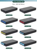 Boîtier terminal optique rotatif mini ODF FTTH 1U/2U UPC 4-12 ports 24 fibres LC/SC, montage en rack, panneau de brassage 72 ports câblé LAN