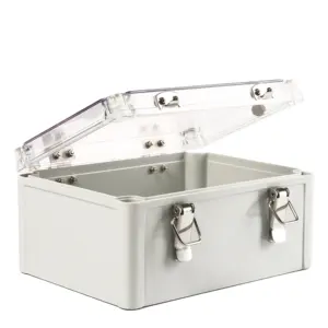Boîte de jonction électrique en plastique, boîte de jonction avec couvercle transparent, ip65, USA,