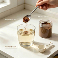Extrait de racine de valériane de qualité alimentaire en poudre 10:1 20:1, acides valéréniques 0,3%-1% testés HPLC, vente en gros en vrac, directement de l'usine