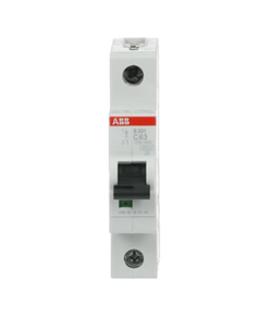<span class=keywords><strong>ABB</strong></span> S201-C63 63A Einpoliger Leitungsschutzschalter Typ C 230V 6kA Haushaltsschutzschalter für Beleuchtungssteckdosen - Product Image 1