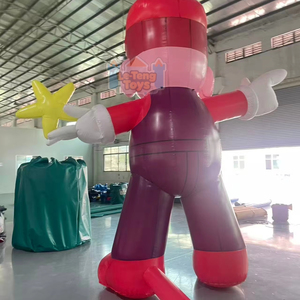 Özel Tasarım PVC Şişme Mario ve Luigi Çizgi Film Karakteri LED Işıklı Su Geçirmez Reklam Dekorasyonu - Product Image 3