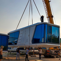 Maison modulaire en conteneur/ Maison en aluminium utilisée/ Maison en conteneur préfabriquée en forme de capsule spatiale