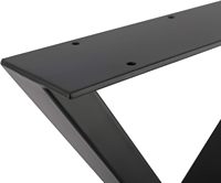 Pied de table/bureau en métal cantilever thermolaqué pour usage bureautique DIY avec accessoires