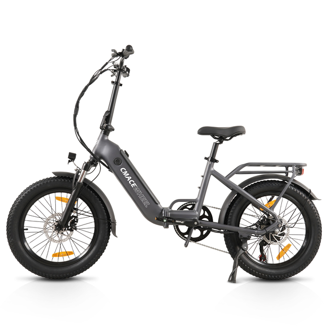 20-Inch Urban Folding Electric Bicycle 7-Speed Aluminum Alloy Frame Lithium Battery Rear Hub Motor Brushless Motor Fat Tire 36V