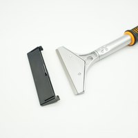 Raspador de piso de metal de mango largo, cuchillo de pintura, estufa de limpieza, ventanas superiores, azulejos de vidrio, etiquetas de pared