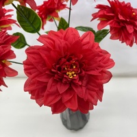 Bunga Dahlia Buatan dari Sutra untuk Dekorasi Vas Pernikahan dan Meja