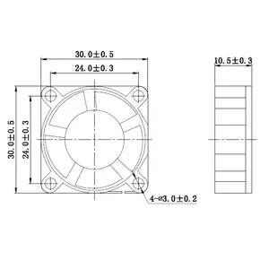 YCCFAN קטן מיקרו 30x30x10mm 5 וולט 12V DC חשמלי קירור מאוורר