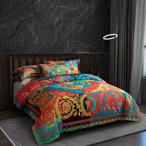 Juego de <span class=keywords><strong>Cama</strong></span> de 4 Piezas de Gran Tamaño Personalizado, Diseño Nórdico de Lujo, Impresión Digital, Juego de Ropa de <span class=keywords><strong>Cama</strong></span> de Algodón Sin Decoloración - Product Image 5