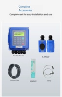 Alat Ukur Aliran Ultrasonik Dinding dengan Klem TM-1 Transduser Digital Alat Ukur Aliran Air Ultrasonik DN15-DN6000 Rentang Pengukuran