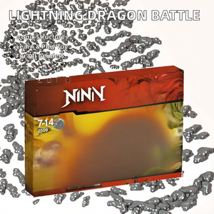 बिजली ड्रैगन लड़ाई शैक्षिक खिलौना बिल्डिंग ब्लॉक 640 pcs/सेट 1:8 पैमाने पर एब्स प्लास्टिक निंजा 2521 79141 क्रिसमस जन्मदिन - Product Image 2