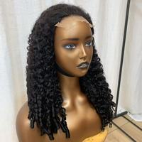 Demi-perruque en cheveux humains birmans, sans colle, sans couture, avec cordon de serrage, couleur naturelle, densité 250%, longue de 24 pouces