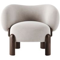 Fauteuil de détente moderne en bois et tissu, écologique, doux et durable, pour appartement, villa, hôtel, salle à manger, chambre, salon