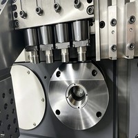 Tour CNC SM385 à double broche 7 axes, course 40mm-220mm, FANUC SYNTEC, machine de tournage haute précision pour l'automobile de précision