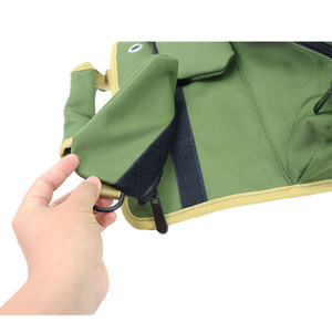 <b>Tool</b> <b>Roll</b> Bag With 10-14 Pockets Zipper Closure Green Portable <b>Tool</b> Storage For Electrical Woodworking Car Repair - Product Image 3