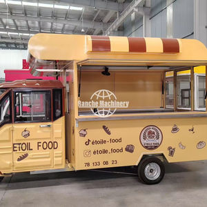 Rose Noir Jaune Vert Personnalisé En Acier Inoxydable Restaurant Camion Pizza Café Crème Glacée Snack Alimentaire Mobile Camping Buffet Voiture - Product Image 5