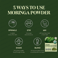 Usine en gros 100% naturel Moringa Olefera feuille poudre énergie soutien immunitaire