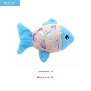 Pet <b>Cat</b> Toys, Crinkle Paper, <b>Plush</b> Fish, Pet Supplies, Durable for Biting and Grinding Teeth - Product Image 2