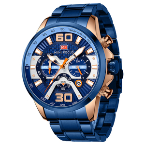Orologi da Uomo Mini <span class=keywords><strong>Focus</strong></span> MF0336G, Cronografo di Lusso di Grandi <span class=keywords><strong>Dimensioni</strong></span>, Orologio al Quarzo di Alta Moda per Uomo - Product Image 1