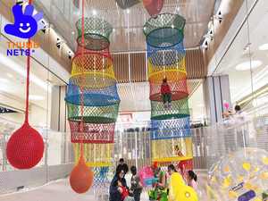 ThumbNet TN028 Rete in Corda Colorata Fatta a Mano con Ottima Capacità di Carico, Durevole, per Altalene da Interno e Attrezzature per Parchi Divertimento - Product Image 6