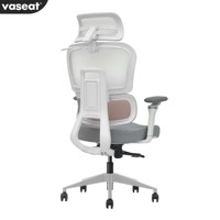 Fauteuil de bureau ergonomique pivotant et inclinable en maille, réglable, pour visiteurs et usage médical, disponible en version chinoise contemporaine à jambes croisées
