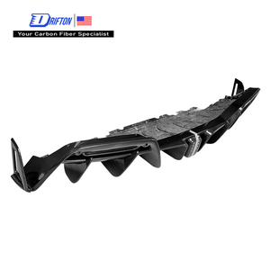 Difusor Trasero de Carbono Visible Agresivo 296 para Ferrari 296 2021-2025 - Product Image 1