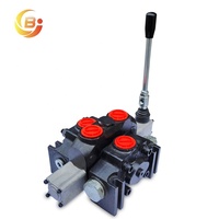 Vanne directionnelle hydraulique à commande manuelle par joystick à distance DCV100 à sectionnement à 1 bobine pour chargeur frontal
